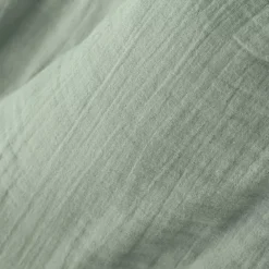 Lenzuolo sopra garza di cotone (240 x 300 cm) Gaia Verde eucalipto