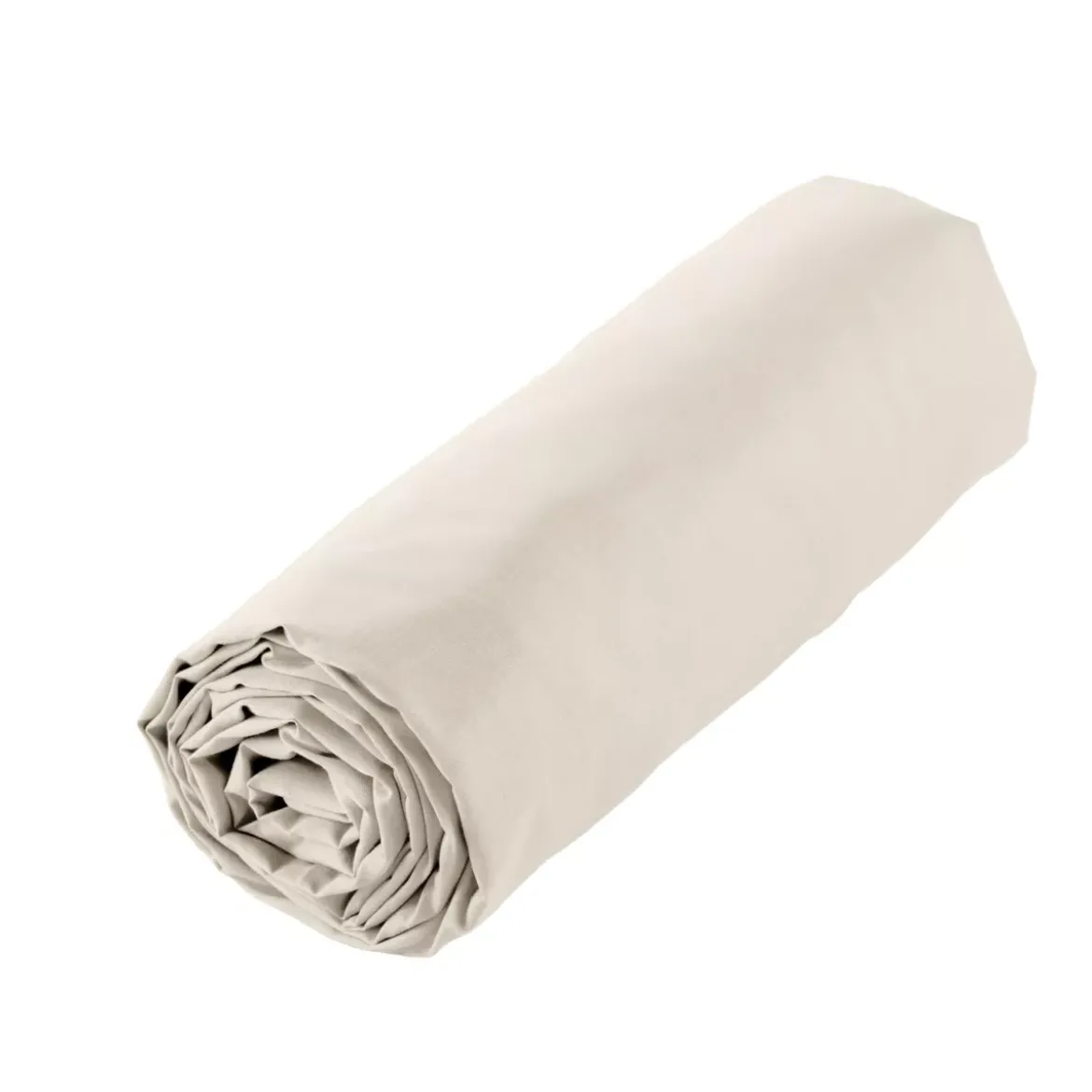 Lenzuolo sotto con angoli in percalle di cotone (140 x 190 cm) Diane Beige