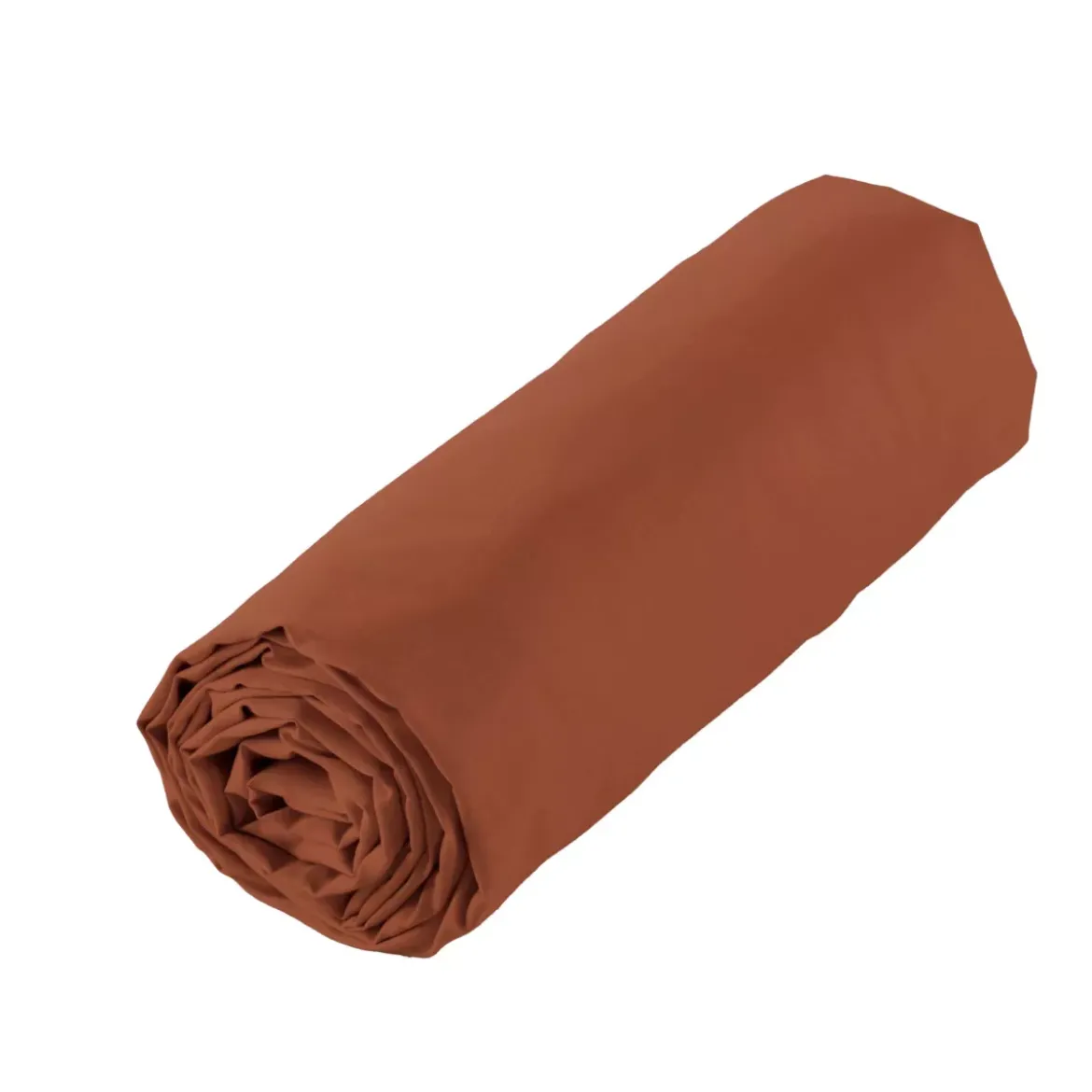 Lenzuolo sotto con angoli in percalle di cotone (200 x 200 cm) Diane Terracotta