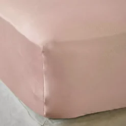 Lenzuolo sotto in raso di bambù (160 x 200 cm) Sienna Rosa blush