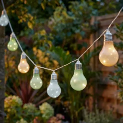 Luminaria solare a 50 LED (4,5 m) Guinguette lampeggiante Multicolore soft