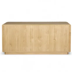 Madia 3 ante in legno massello di rovere (158 x 75 cm) Altos Naturale