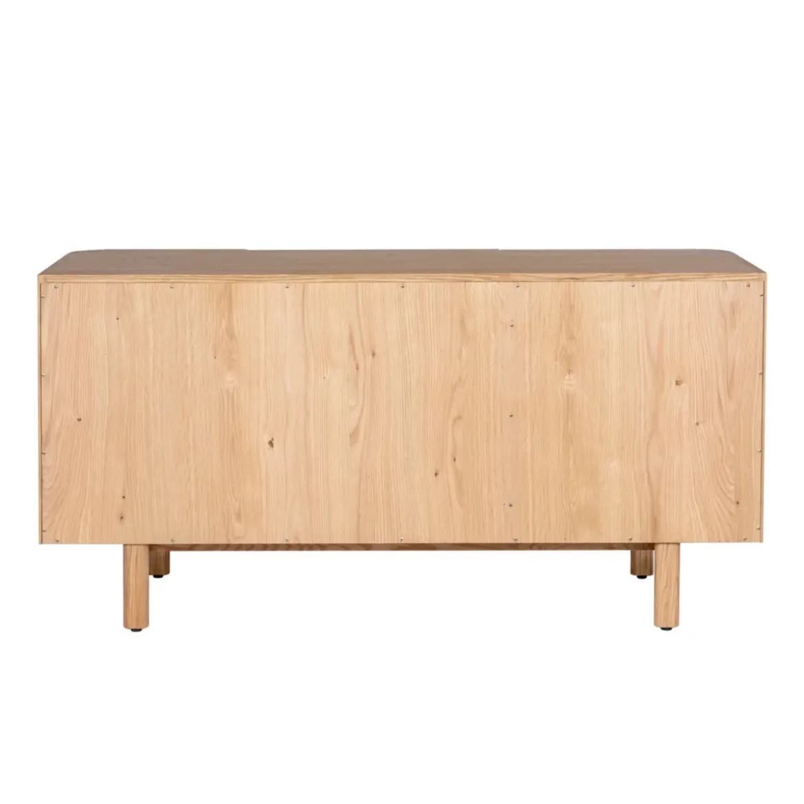 Madia 3 ante in rovere massiccio (154 x 80 cm) Oakland Naturale
