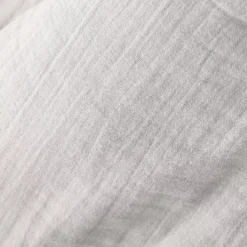 Mantovana garza di cotone (90 x 190 cm) Gaïa Grigio nuvola