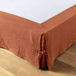 Mantovana garza di cotone (90 x 190 cm) Gaïa Terracotta