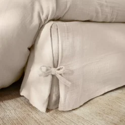 Mantovana garza di cotone (140 x 190 cm) Gaïa Beige pampa