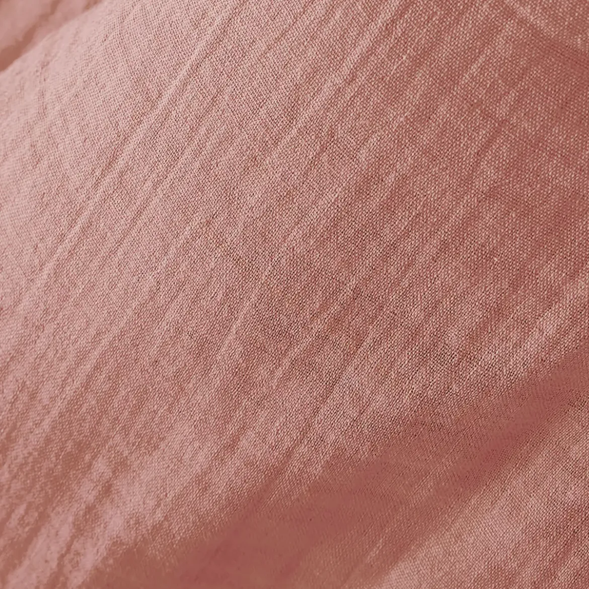 Mantovana garza di cotone (90 x 190 cm) Gaïa Rosa pesca