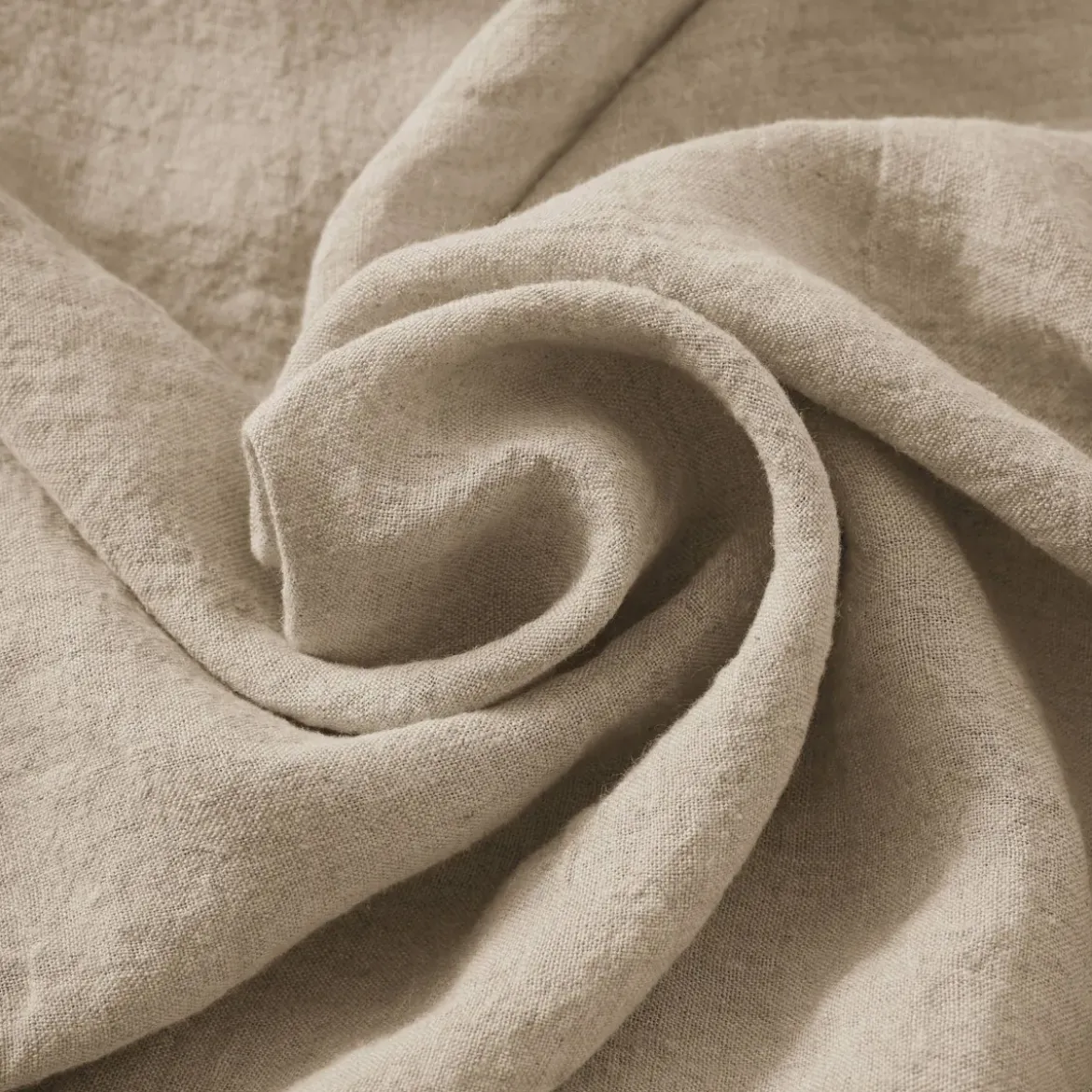 Mantovana lino lavato (180 x 200 cm) Louise Beige