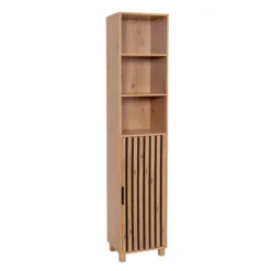Mobile colonna bagno in legno (166 x 35 cm) Karma Naturale