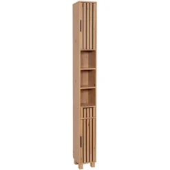 Mobile colonna bagno in legno (180 x 20 cm) Karma Naturale