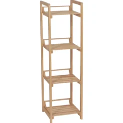 Mobile da bagno in bambù 4 ripiani (30 x H104 cm) Harmonie Naturale