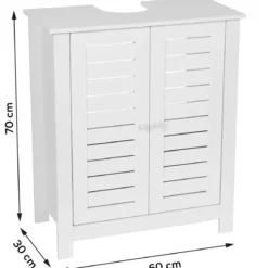 Mobile da bagno (60 x H70 cm) Santorin Bianco