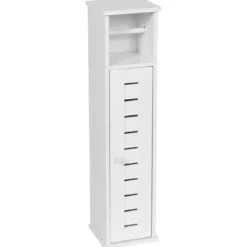 Mobile portarotolo carta igienica con riserva (H75 cm) Santorin Bianco