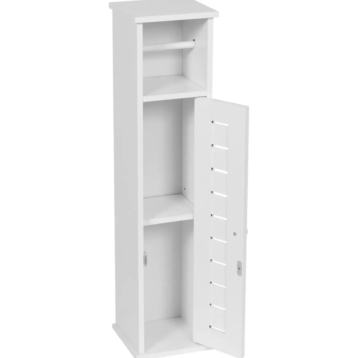 Mobile portarotolo carta igienica con riserva (H75 cm) Santorin Bianco