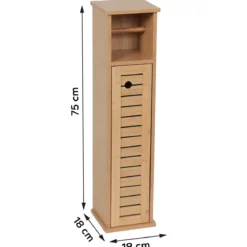 Mobile porta rotolo carta igienica con riserva (H75 cm) Trinidad Naturale