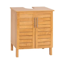 Mobile sottolavabo bagno in legno (70 x 60 cm) Stile Coloniale Naturale