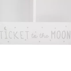 Mobiletto doppio per bambini (H40 cm) Scrittura Bianco