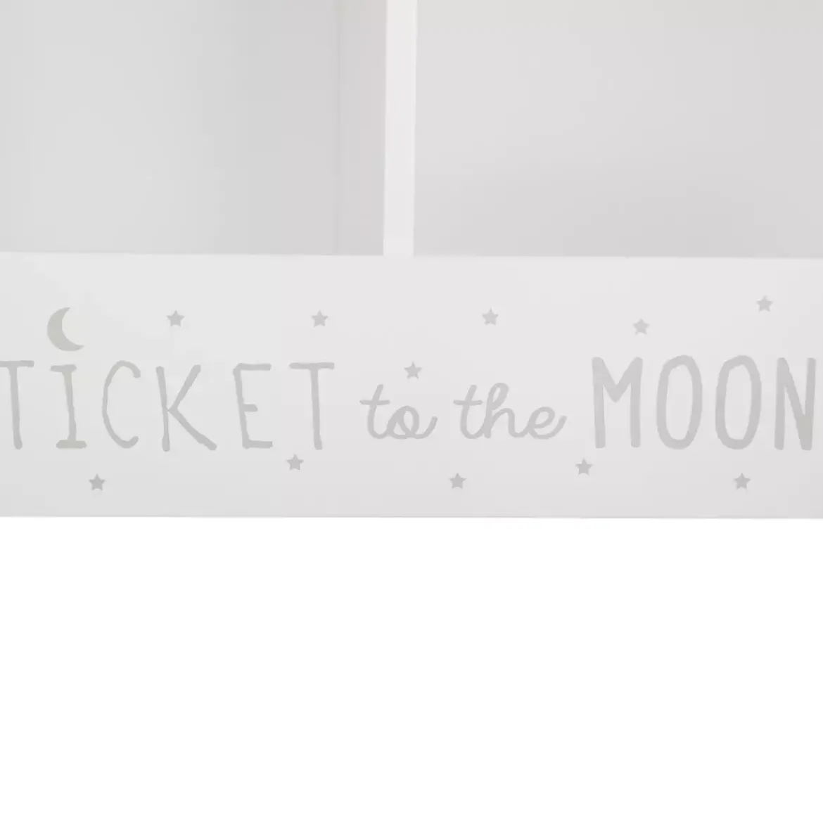 Mobiletto doppio per bambini (H40 cm) Scrittura Bianco