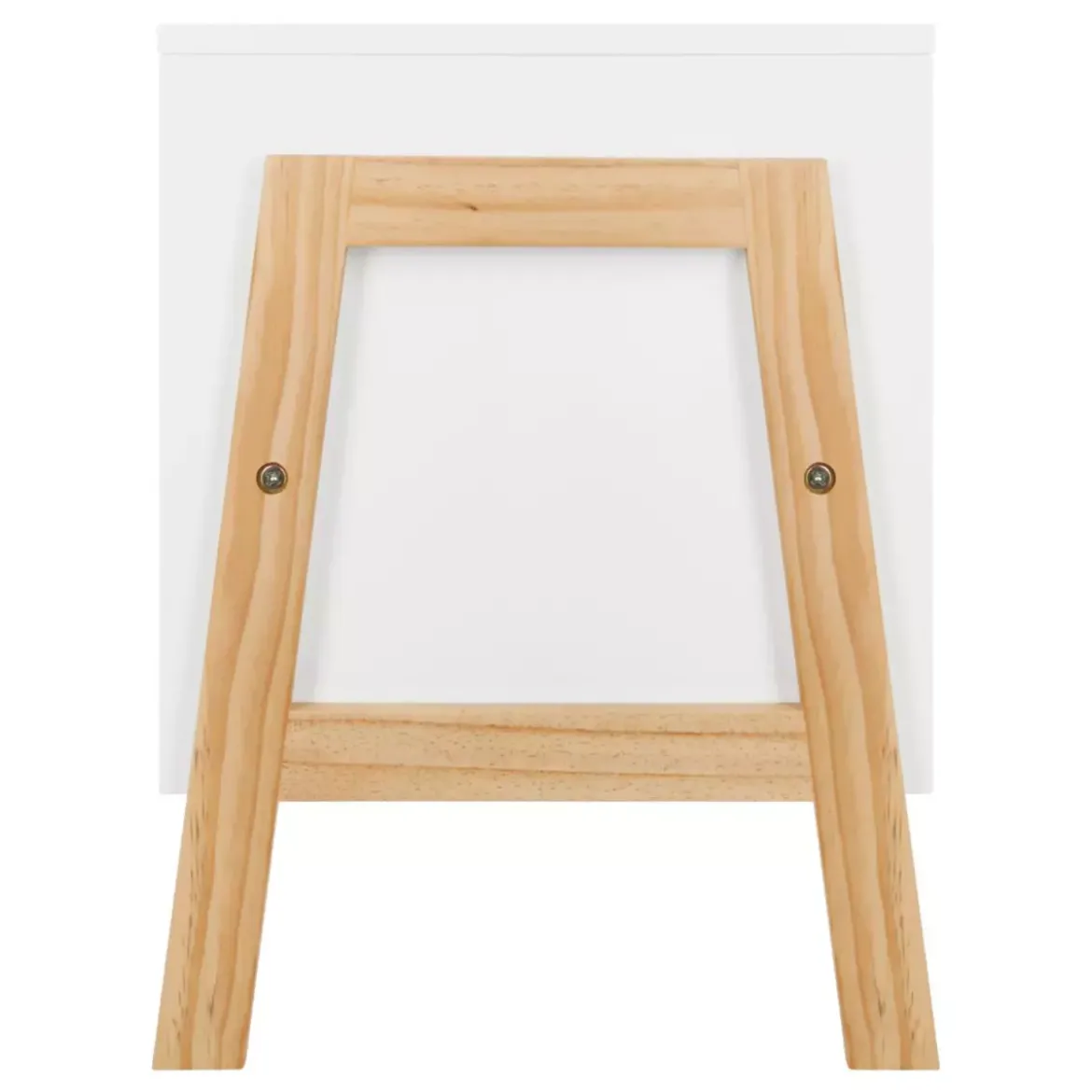 Mobiletto doppio per bambini (H40 cm) Scrittura Bianco