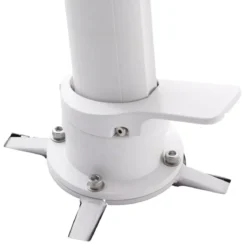 Ombrellone decentrato rettangolare in alluminio con base (3 x 4 m) Elyra Bianco