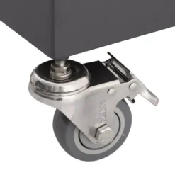 Ombrellone decentrato rettangolare in alluminio con base (3 x 4 m) Elyra Antracite e Bianco