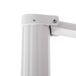 Ombrellone decentrato rettangolare in alluminio con base (3 x 4 m) Elyra Bianco