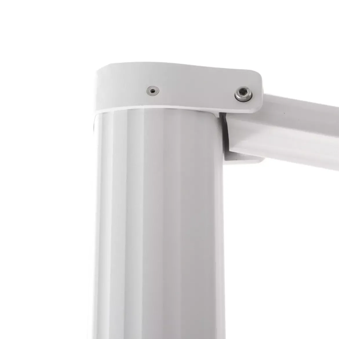 Ombrellone decentrato rettangolare in alluminio con base (3 x 4 m) Elyra Bianco e Antracite