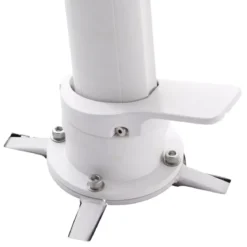 Ombrellone decentrato rettangolare in alluminio con base (3 x 4 m) Elyra Bianco e Antracite