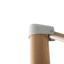 Ombrellone decentrato rettangolare in alluminio con base (3 x 4 m) Elyra effetto legno e Verde oliva