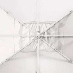 Ombrellone rettangolare alluminio (4 x 3m) Yucatan Bianco