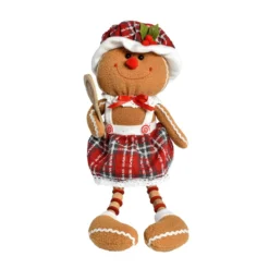 Omino di pan di zenzero (H25 cm) Ginette con le gambe flessibili