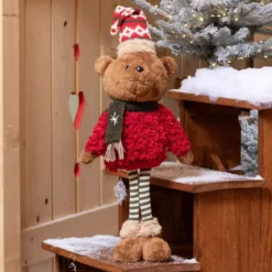 Orsetto di Natale decorazione (H54 cm) Pippin in montagna