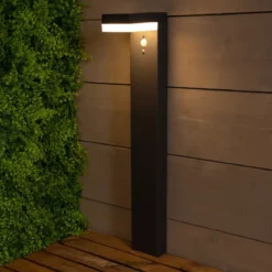 Paletto da giardino solare 40 LED 600 lumen (H70 cm) Elite Grigio antracite