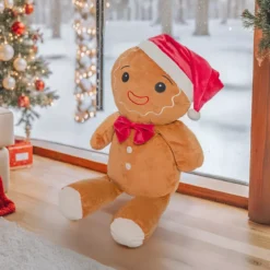 Peluche di Natale (H50 cm) Omino di Pan di Zenzero