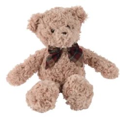 Peluche morbida (H30 cm) Gaston e Fiocco a quadri