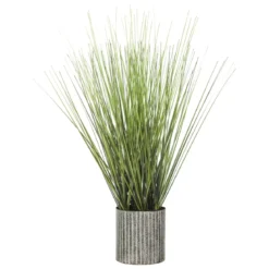 Pianta artificiale (45 cm) Erba in vaso Verde