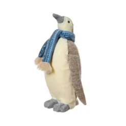 Pinguino di Natale (H26 cm) Igloo sciarpa azzurra