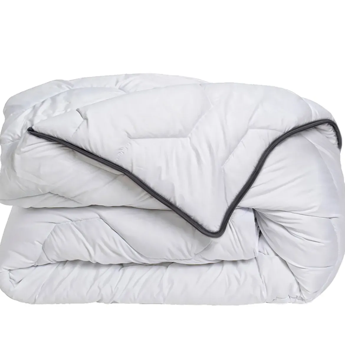 Piumone molto caldo fodera percalle di cotone (260 x 240 cm) Galaxie Bianco