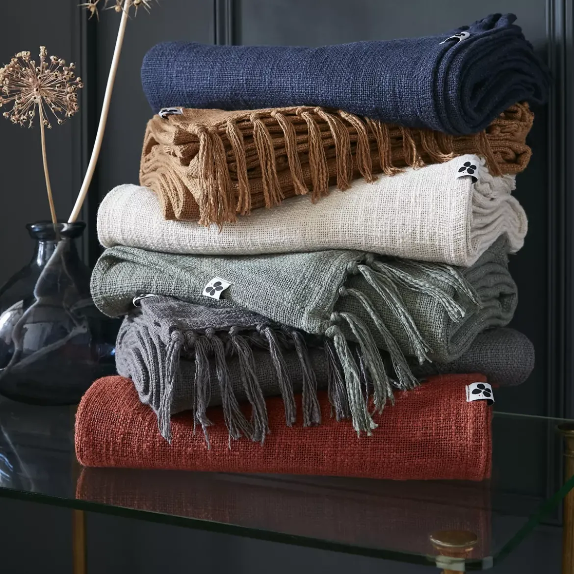 Plaid cotone (130 x 160 cm) Sixtine Terracotta