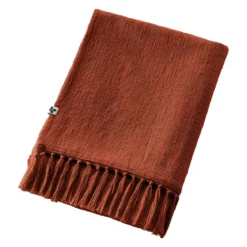 Plaid cotone (130 x 160 cm) Sixtine Terracotta