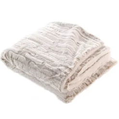 Plaid ecopelliccia (220 cm) Lynx Beige