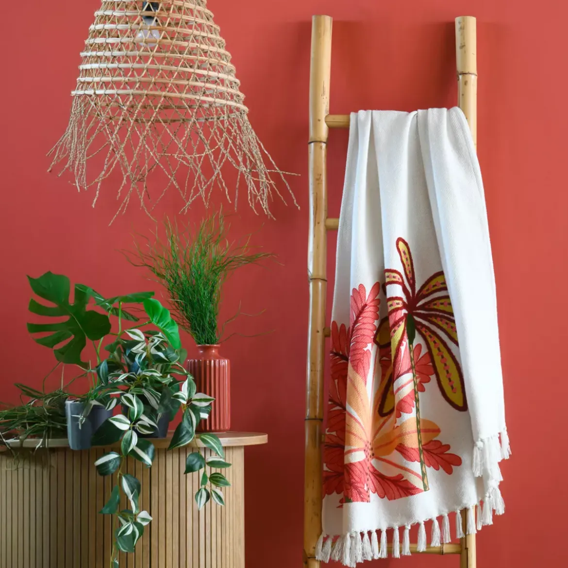 Plaid in cotone (125 x 150 cm) Maota Multicolore