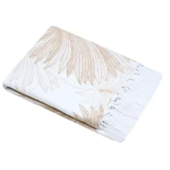 Plaid in cotone (125 x 150 cm) Mekong Beige