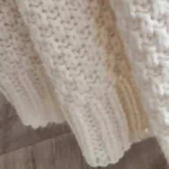 Plaid in maglia (125 x 150 cm) Tessa Avorio