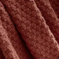 Plaid in maglia (125 x 150 cm) Tessa Terracotta