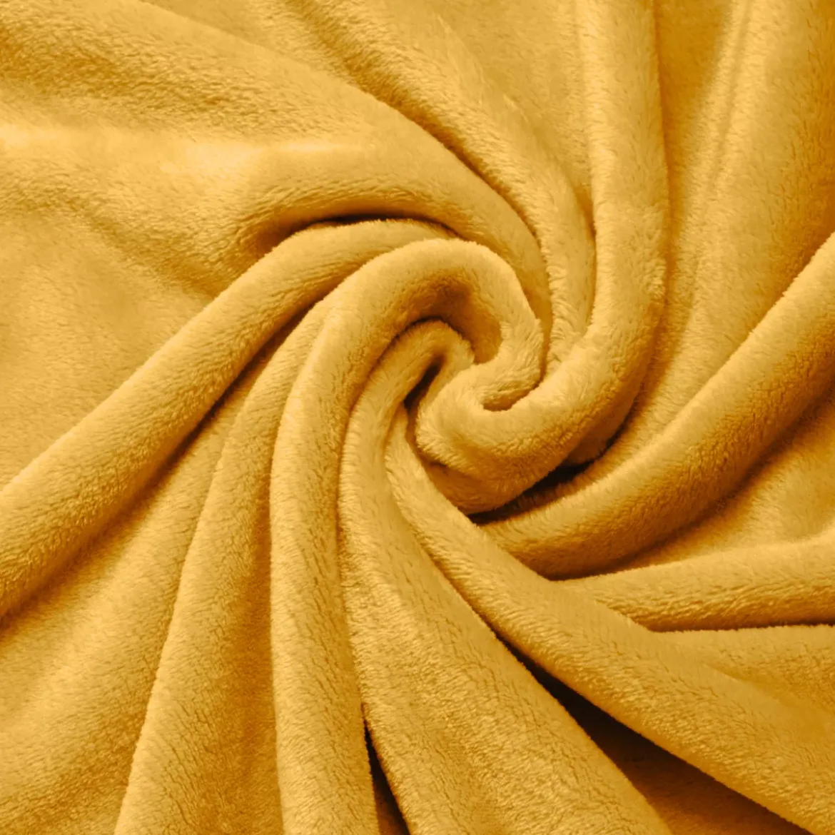 Plaid morbida in flanella (130 x 180 cm) Didou Giallo senape