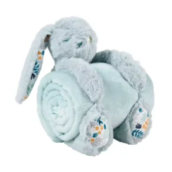 Plaid morbido (90 cm) e peluche Coniglio Blu