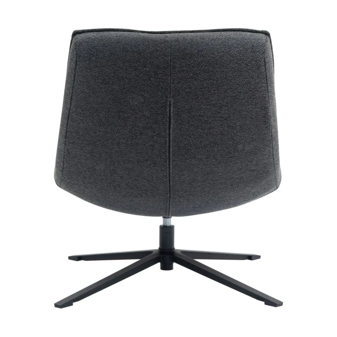 Poltrona girevole in tessuto (seduta 43 cm) Oxxo Grigio antracite