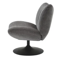 Poltrona girevole in tessuto testurizzato (seduta 46 cm) Axis Grigio scuro