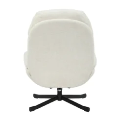 Poltrona girevole in tessuto (seduta 49 cm) Moor Ecru
